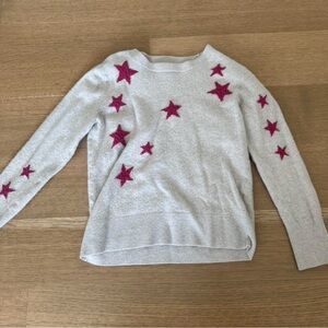 Banana Republic Gray and Pink Cardigan Sweater